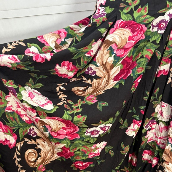 Vintage Floral pants - Maxi Skirt - Picture 4 of 8